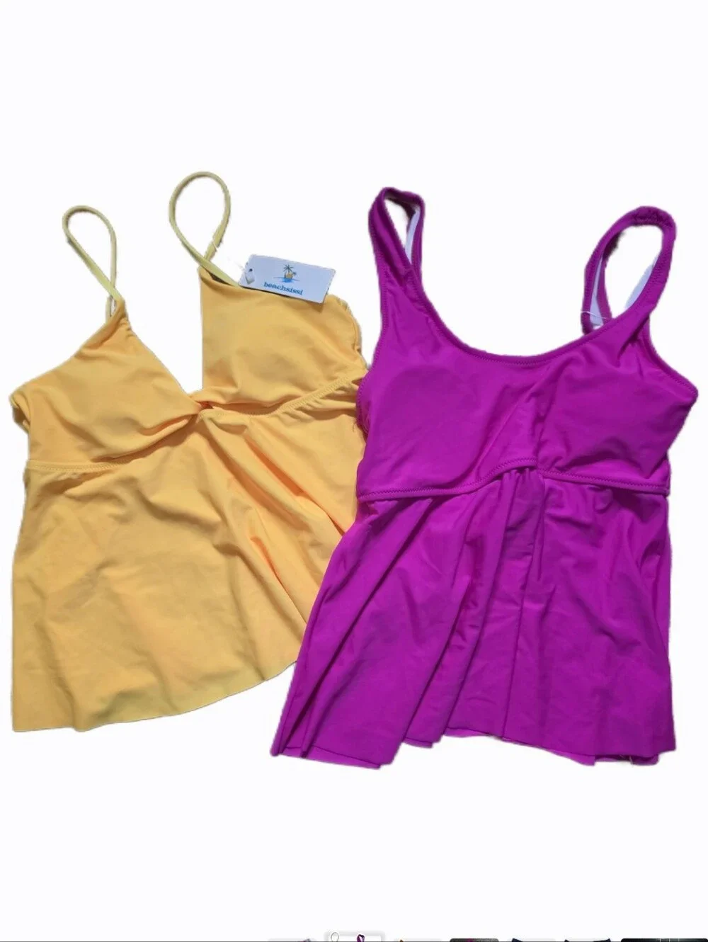 NWT Beachsissi Bundle Tankini High-waisted Two Piece Swimsuits Sz LARGE (8 Pcs)